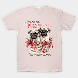 Christmas dog pug T-Shirt